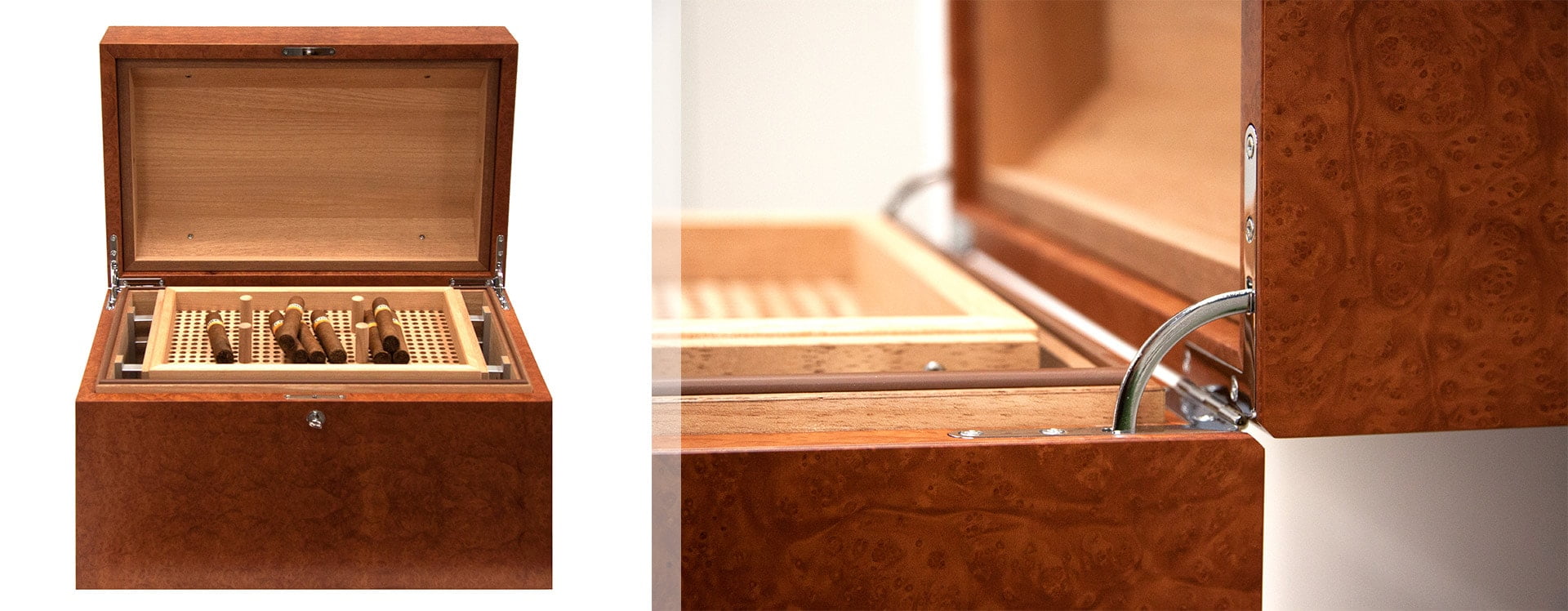 GERBER Humidore in Madrona Maser